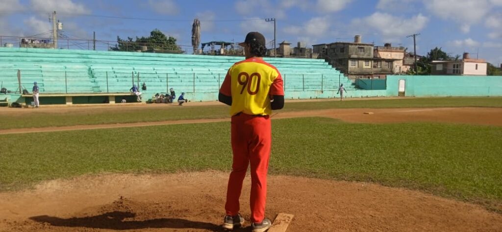 Béisbol. Lanzador de Matanzas: Adiel García