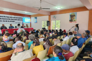 Pleno Extraordinario del Comité Municipal del Partido en el municipio de Calimete. Foto: Humberto Fuentes