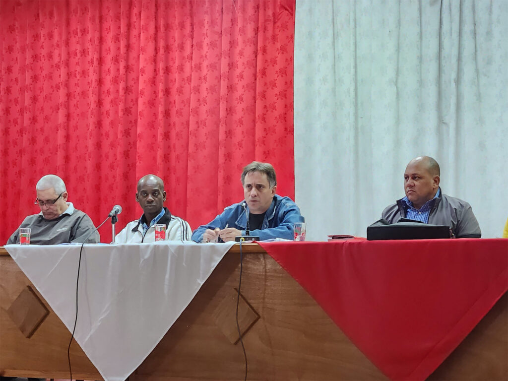 Pleno Extraordinario del Comité Municipal del Partido en el municipio de Colón. Foto: Humberto Fuentes