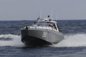 Embarcación de las Tropas Guardafronteras de Cuba, pertenecientes al Ministerio del Interior