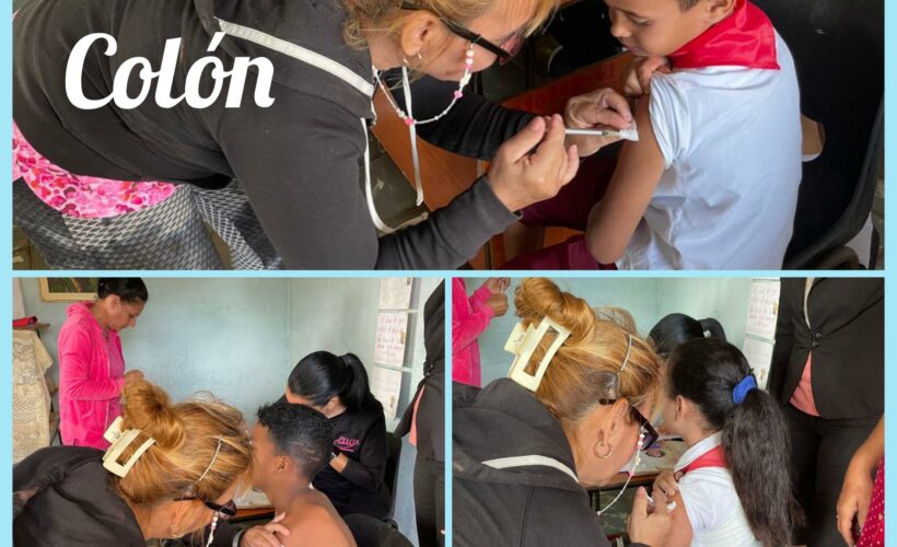 Campaña de Vacunación PRS en Matanzas. Foto: tomada de la página de Facebook de Prosalud Matanzas