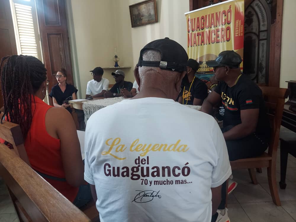 Conferencia de prensa el primer Festival Internacional de Rumba, Guaguancó Matancero.
