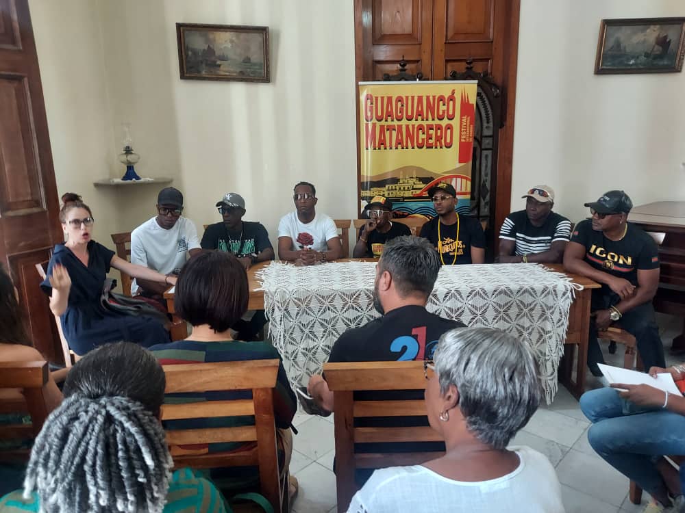 Conferencia de prensa el primer Festival Internacional de Rumba, Guaguancó Matancero.