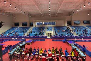 Preseas de bronce para equipo Cuba de tenis de mesa