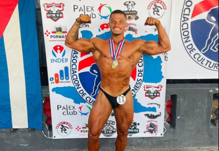 Culturista de Matanzas, Leonel Alfonso Monroy. Foto: tomada del perfil de Facebook del atleta