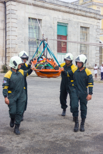Bomberos y rescatistas: el ejercicio de salvar vidas. Foto: Izet Morales