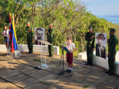 Homenajean a mártires de El Morrillo en Matanzas. Foto: Humberto Fuentes Rodríguez