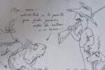 Postales Matanceras: Capturan “extraño reptil”. Ilustración: Carlos Junior Hoyos