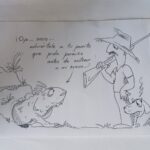 Postales Matanceras: Capturan “extraño reptil”. Ilustración: Carlos Junior Hoyos
