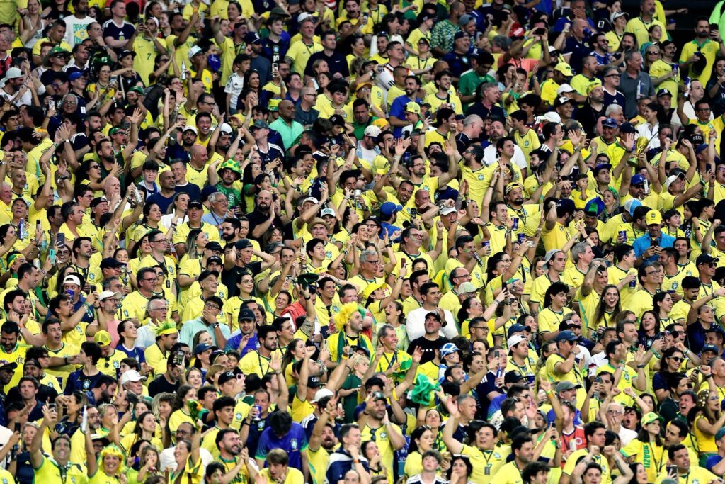 Aficion de Brasil en el Mundial FIFA 2026. Foto: tomada de la página de Facebook de la FIFA