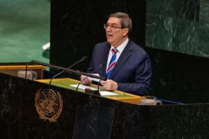 Discurso del ministro de Relaciones Exteriores de Cuba, Bruno Rodríguez