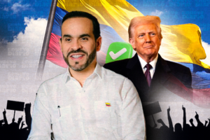 Abelardo de la Espriella Otero y Trump. (Ilustración: El Nuevo Diario)
