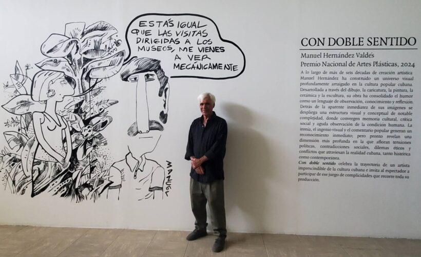 Expo Con Doble sentido de Manuel Hernández. Foto: tomada del perfil de Facebook de Lolo Osmany Betancourt