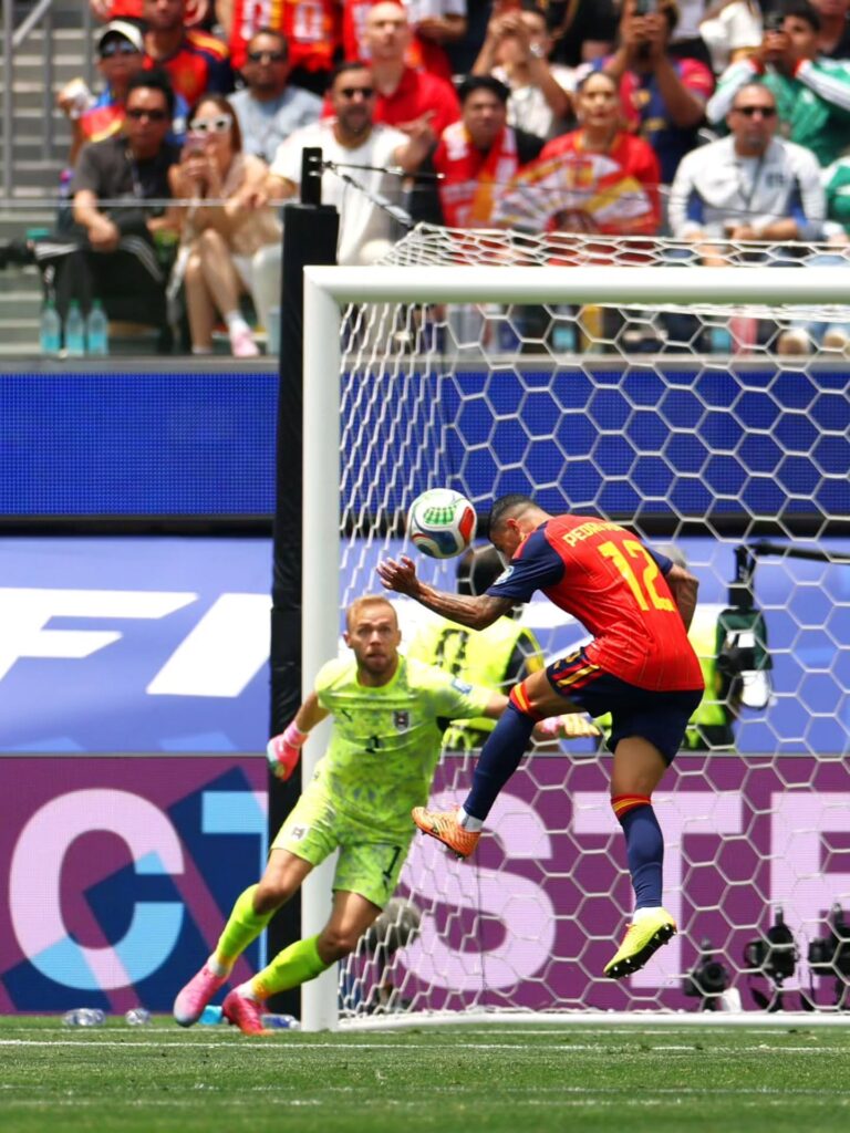 Gol de Pedro Porro por España en Copa Mundial de Fútbol. Foto: tomada del perfil de Instagram de la FIFA