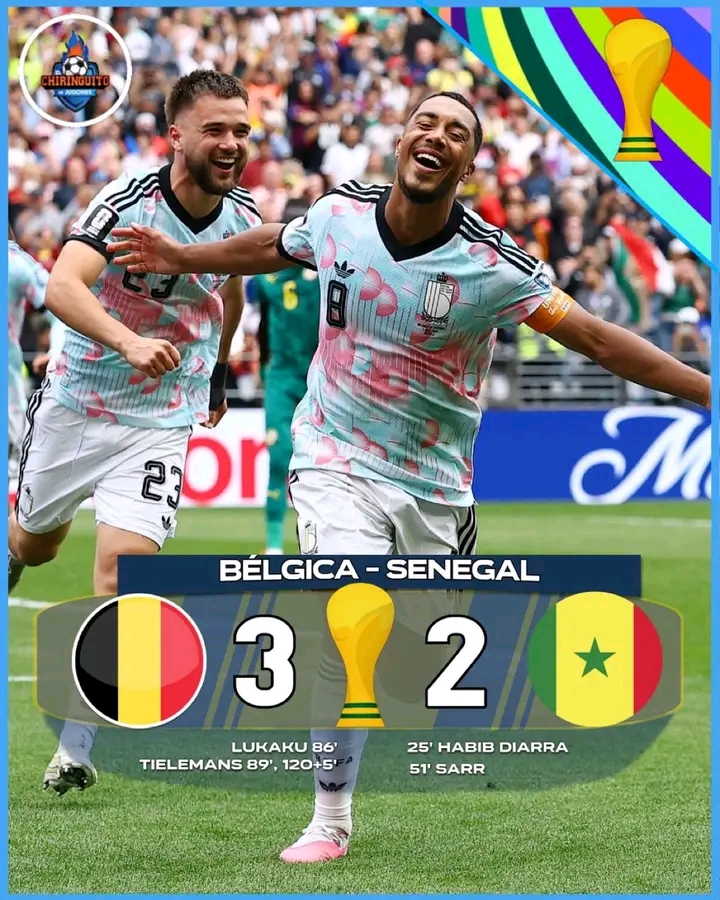 Marcador Bélgica vs Senegal