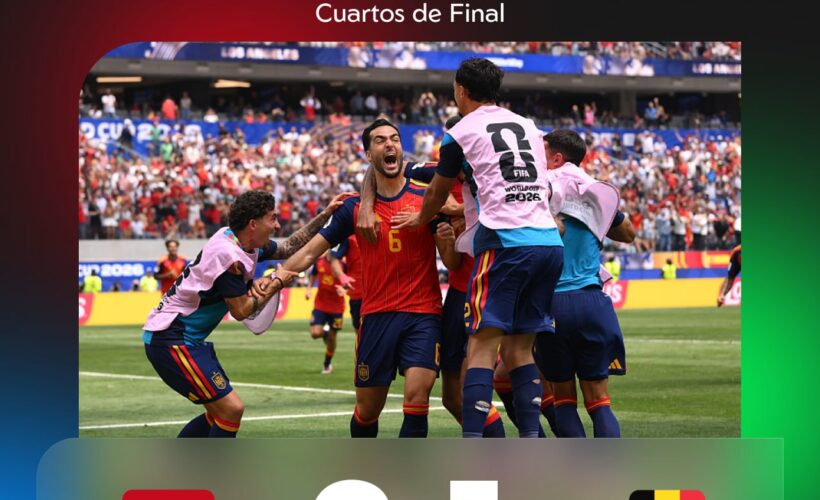 España derrota a Bélgica y clasifica a las semifinales de la Copa del Mundo