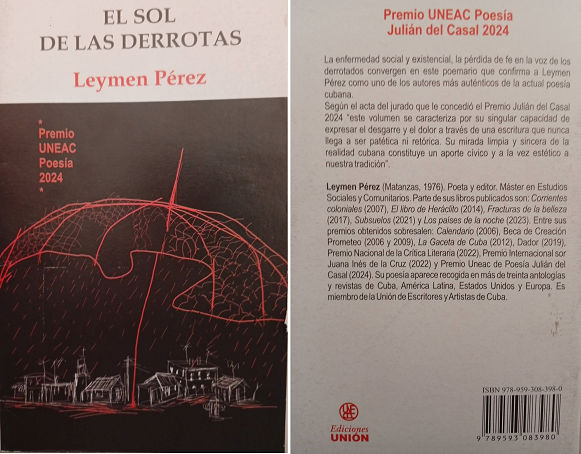 Libro El sol de las derrotas, de Leymen Pérez