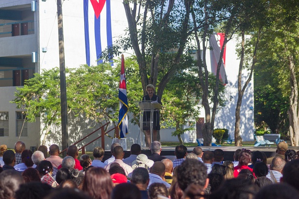 Acto en Universidad de Matanzas. Foto: Izet Morales